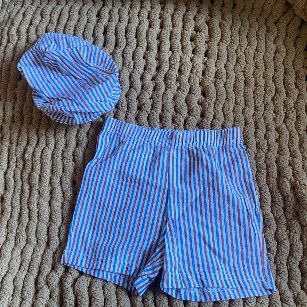 Picture sailor prop shorts & cap
